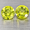 Natural Green Peridot 1.26 Ct. 2 Pcs. Round Shape 5.2 Mm. Gemstones from Pakistan Natural Green Peridot 1.26 Ct. 2 Pcs. Round Shape 5.2 Mm. Gemstones from Pakistan