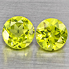 Natural Green Peridot 1.34 Ct. 2 Pcs. Round Shape 5.2 Mm. Gemstones from Pakistan Natural Green Peridot 1.34 Ct. 2 Pcs. Round Shape 5.2 Mm. Gemstones from Pakistan