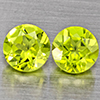 Natural Green Peridot 1.45 Ct. 2 Pcs. Round Shape 5.2 Mm. Gemstones from Pakistan Natural Green Peridot 1.45 Ct. 2 Pcs. Round Shape 5.2 Mm. Gemstones from Pakistan