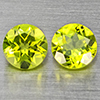 Natural Green Peridot 1.22 Ct. 2 Pcs. Round Shape 5.1 Mm. Gemstones from Pakistan Natural Green Peridot 1.22 Ct. 2 Pcs. Round Shape 5.1 Mm. Gemstones from Pakistan