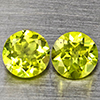 Natural Green Peridot 1.22 Ct. 2 Pcs. Round Shape 5.2 Mm. Gemstones from Pakistan Natural Green Peridot 1.22 Ct. 2 Pcs. Round Shape 5.2 Mm. Gemstones from Pakistan