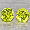 Natural Green Peridot 1.22 Ct. 2 Pcs. Round Shape 5.3 Mm. Gemstones from Pakistan Natural Green Peridot 1.22 Ct. 2 Pcs. Round Shape 5.3 Mm. Gemstones from Pakistan