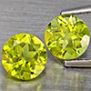 Natural Green Peridot 1.21 Ct. 2 Pcs. Round Shape 5.2 Mm. Gemstones from Pakistan Natural Green Peridot 1.21 Ct. 2 Pcs. Round Shape 5.2 Mm. Gemstones from Pakistan