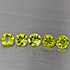 Natural Green Peridot 4.24 Ct. 5 Pcs Round Shape 6.1 Mm Gemstones from Pakistan Natural Green Peridot 4.24 Ct. 5 Pcs Round Shape 6.1 Mm Gemstones from Pakistan