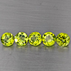 Natural Green Peridot 4.31 Ct. 5 Pcs Round Shape 6 Mm Gemstones from Pakistan Natural Green Peridot 4.31 Ct. 5 Pcs Round Shape 6 Mm Gemstones from Pakistan