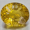 Natural Yellow Lemon Quartz 10.89 Ct. Oval Concave Cut 14.7 x 12.2 Mm Gemstone