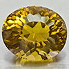 Natural Yellow Lemon Quartz 10.51 Ct. Oval Concave Cut 14.4 x 12.2 Mm Gemstone