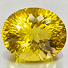 Natural Yellow Lemon Quartz 48.56 Ct. Oval Concave Cut 21 x 25 Mm Gemstone