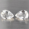 Natural White Quartz 3.35 Ct. 2 Pcs Pear Shape 10 x 7.3 Mm Gemstone from Brazil Natural White Quartz 3.35 Ct. 2 Pcs Pear Shape 10 x 7.3 Mm Gemstone from Brazil