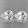 Natural White Quartz 3.65 Ct. 2 Pcs Pear Shape 10 x 7 Mm Gemstone from Brazil Natural White Quartz 3.65 Ct. 2 Pcs Pear Shape 10 x 7 Mm Gemstone from Brazil