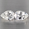 Natural White Quartz 3.86 Ct. 2 Pcs Pear Shape 9.9 x 7 Mm Gemstone from Brazil Natural White Quartz 3.86 Ct. 2 Pcs Pear Shape 9.9 x 7 Mm Gemstone from Brazil