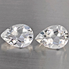 Natural White Quartz 3.68 Ct. 2 Pcs Pear Shape 10.2 x 7.3 Mm Gemstone from Brazil Natural White Quartz 3.68 Ct. 2 Pcs Pear Shape 10.2 x 7.3 Mm Gemstone from Brazil