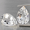 Natural White Quartz 3.57 Ct. 2 Pcs Pear Shape 10 x 7.2 Mm Gemstone from Brazil Natural White Quartz 3.57 Ct. 2 Pcs Pear Shape 10 x 7.2 Mm Gemstone from Brazil