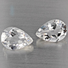 Natural White Quartz 3.43 Ct. 2 Pcs Pear Shape 10 x 7.2 Mm Gemstone from Brazil Natural White Quartz 3.43 Ct. 2 Pcs Pear Shape 10 x 7.2 Mm Gemstone from Brazil