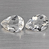 Natural White Quartz 3.18 Ct. 2 Pcs Pear Shape 10 x 7.2 Mm Gemstone from Brazil Natural White Quartz 3.18 Ct. 2 Pcs Pear Shape 10 x 7.2 Mm Gemstone from Brazil
