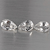 Natural White Quartz 3.61 Ct. 3 Pcs Pear Shape 9 x 6 Mm Gemstone from Brazil Natural White Quartz 3.61 Ct. 3 Pcs Pear Shape 9 x 6 Mm Gemstone from Brazil
