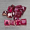 Natural Purplish red Ruby 2.08 Ct. 15 Pcs Square Shape 2.5 Mm Gemstones From Mozambique Natural Purplish red Ruby 2.08 Ct. 15 Pcs Square Shape 2.5 Mm Gemstones From Mozambique