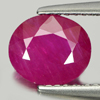 Certified Natural Pinkish Red Ruby 1.68 Ct. Oval Shape 8.15 x 6.99 Mm. Gemstone