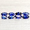 Natural Blue Sapphie 1.13 Ct. 8 Pcs Marquise Shape Gemstones