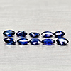 Natural Blue Sapphie 0.96 Ct. 10 Pcs Marquise Shape Gemstones