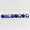 Natural Diffusion Blue Ceylon Sapphire 0.77 Ct. 8 Pcs Round Diamond Cut 2.8 Mm