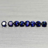 Natural Diffusion Blue Ceylon Sapphire 0.79 Ct. 8 Pcs Round Diamond Cut 2.8 Mm