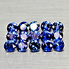 Natural Diffusion Blue Ceylon Sapphire 1.56 Ct. 15 Pcs Round Diamond Cut 2.8 Mm