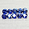 Natural Diffusion Blue Ceylon Sapphire 1.03 Ct. 10 Pcs Round Diamond Cut 2.9 Mm