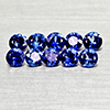 Natural Diffusion Blue Ceylon Sapphire 1.03 Ct. 10 Pcs Round Diamond Cut 2.9 Mm