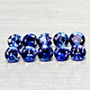 Natural Diffusion Blue Ceylon Sapphire 1.02 Ct. 10 Pcs Round Diamond Cut 2.9 Mm