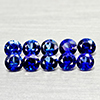 Natural Diffusion Blue Ceylon Sapphire 1.04 Ct. 10 Pcs Round Diamond Cut 2.9 Mm