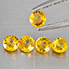 à ¹ŒNatural Yellow Sapphrie 0.94 Ct. 5 Pcs Round Shape 3.4 Mm Gemstone from Thailand à ¹ŒNatural Yellow Sapphrie 0.94 Ct. 5 Pcs Round Shape 3.4 Mm Gemstone from Thailand