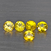 Natural Yellow Songea Sapphire 0.88 Ct. 5 Pcs Round Diamond Cut 3.4 Mm Gemstone from Tanzania Natural Yellow Songea Sapphire 0.88 Ct. 5 Pcs Round Diamond Cut 3.4 Mm Gemstone from Tanzania
