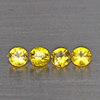 Natural Yellow Songea Sapphire 0.61 Ct. 4 Pcs Round Diamond Cut 3.2 Mm Gemstone from Tanzania Natural Yellow Songea Sapphire 0.61 Ct. 4 Pcs Round Diamond Cut 3.2 Mm Gemstone from Tanzania