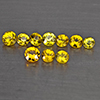 Natural Yellow Songea Sapphire 0.86 Ct. 10 Pcs Round Diamond Cut 2.5 Mm Gemstone from Tanzania Natural Yellow Songea Sapphire 0.86 Ct. 10 Pcs Round Diamond Cut 2.5 Mm Gemstone from Tanzania