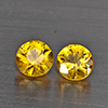 Natural Yellow Songea Sapphire 0.44 Ct. 2 Pcs Round Diamond Cut 3.5 Mm Gemstone from Tanzania Natural Yellow Songea Sapphire 0.44 Ct. 2 Pcs Round Diamond Cut 3.5 Mm Gemstone from Tanzania