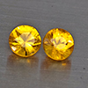 Natural Yellow Songea Sapphire 0.37 Ct. 2 Pcs Round Diamond Cut 3.4 Mm Gemstone from Tanzania Natural Yellow Songea Sapphire 0.37 Ct. 2 Pcs Round Diamond Cut 3.4 Mm Gemstone from Tanzania