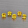 Natural Yellow Songea Sapphire 0.86 Ct. 5 Pcs Round Diamond Cut 3.4 Mm Gemstone from Tanzania Natural Yellow Songea Sapphire 0.86 Ct. 5 Pcs Round Diamond Cut 3.4 Mm Gemstone from Tanzania