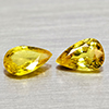 Natural Yellow Songea Sapphire 0.95 Ct. 2 Pcs Pear Shape Gemstones