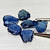 Natural Blue Sapphire 3.07 Ct. 6 Pcs Rough Shape  Gemstones From Tanzania