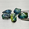 Natural Fancy Color Sapphire 4.69 Ct 5 Pcs Rough Shape Gemstones From Tanzania