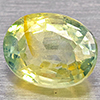 Natural Greenish Yellow Sapphire 0.96 Ct. Oval Shape 6.1 x 4.8 Mm Gemstone Natural Greenish Yellow Sapphire 0.96 Ct. Oval Shape 6.1 x 4.8 Mm Gemstone