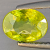 Natural Intense Green Titanium With Rainbow Spark Sphene 1.44 Ct. Oval Shape 8.2 x 6.3 Mm Gemstone Natural Intense Green Titanium With Rainbow Spark Sphene 1.44 Ct. Oval Shape 8.2 x 6.3 Mm Gemstone
