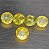 Natural Greenish Yellow Titanium Sphene Rainbow Spark 1.89 Ct. 5 Pcs Round Shape 4.4 Mm Gemstones Natural Greenish Yellow Titanium Sphene Rainbow Spark 1.89 Ct. 5 Pcs Round Shape 4.4 Mm Gemstones