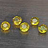 Natural Greenish Yellow Titanium Sphene Rainbow Spark 1.46 Ct. 5 Pcs Round Shape 3.9 Mm Gemstones Natural Greenish Yellow Titanium Sphene Rainbow Spark 1.46 Ct. 5 Pcs Round Shape 3.9 Mm Gemstones
