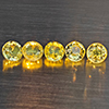 Natural Greenish Yellow Titanium Sphene Rainbow Spark 1.49 Ct. 5 Pcs Round Shape 4 Mm Gemstones Natural Greenish Yellow Titanium Sphene Rainbow Spark 1.49 Ct. 5 Pcs Round Shape 4 Mm Gemstones