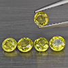 Natural Greenish Yellow Titanium Sphene Rainbow Spark 1.60 Ct. 5 Pcs Round Shape 4.2 Mm Gemstones Natural Greenish Yellow Titanium Sphene Rainbow Spark 1.60 Ct. 5 Pcs Round Shape 4.2 Mm Gemstones
