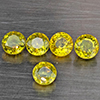 Natural Greenish Yellow Titanium Sphene Rainbow Spark 2.08 Ct. 5 Pcs Round Shape 4.2 Mm Gemstones Natural Greenish Yellow Titanium Sphene Rainbow Spark 2.08 Ct. 5 Pcs Round Shape 4.2 Mm Gemstones