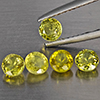 Natural Greenish Yellow Titanium Sphene Rainbow Spark 1.70 Ct. 5 Pcs Round Shape 4.1 Mm Gemstones Natural Greenish Yellow Titanium Sphene Rainbow Spark 1.70 Ct. 5 Pcs Round Shape 4.1 Mm Gemstones