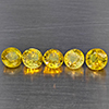 Natural Greenish Yellow Titanium Sphene Rainbow Spark 1.66 Ct. 5 Pcs Round Shape 4.1 Mm Gemstones Natural Greenish Yellow Titanium Sphene Rainbow Spark 1.66 Ct. 5 Pcs Round Shape 4.1 Mm Gemstones
